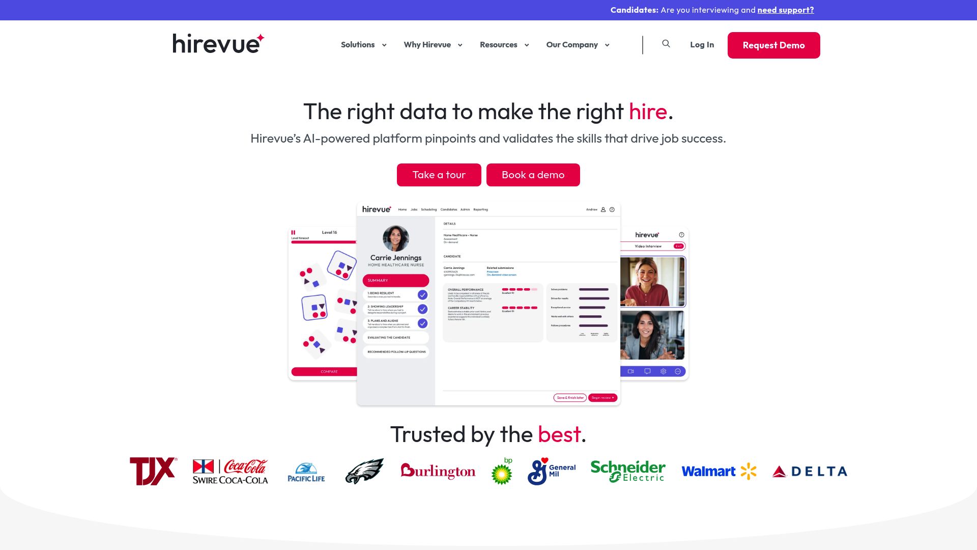 HireVue Platform Interface
