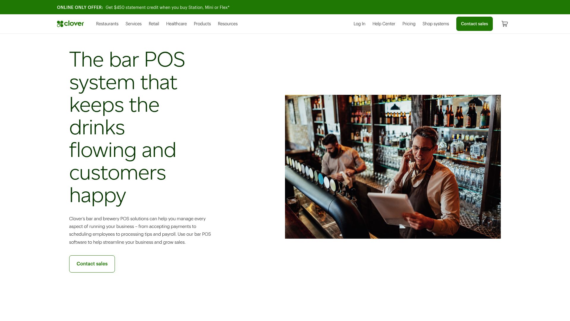 Clover Countertop POS System